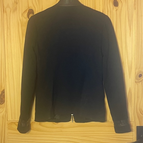 Black Jessica Jacket (4 / small) with leather details - Picture 2 of 3